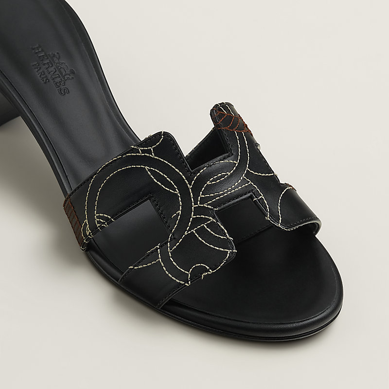 Oasis sandal - Black | Hermès Poland